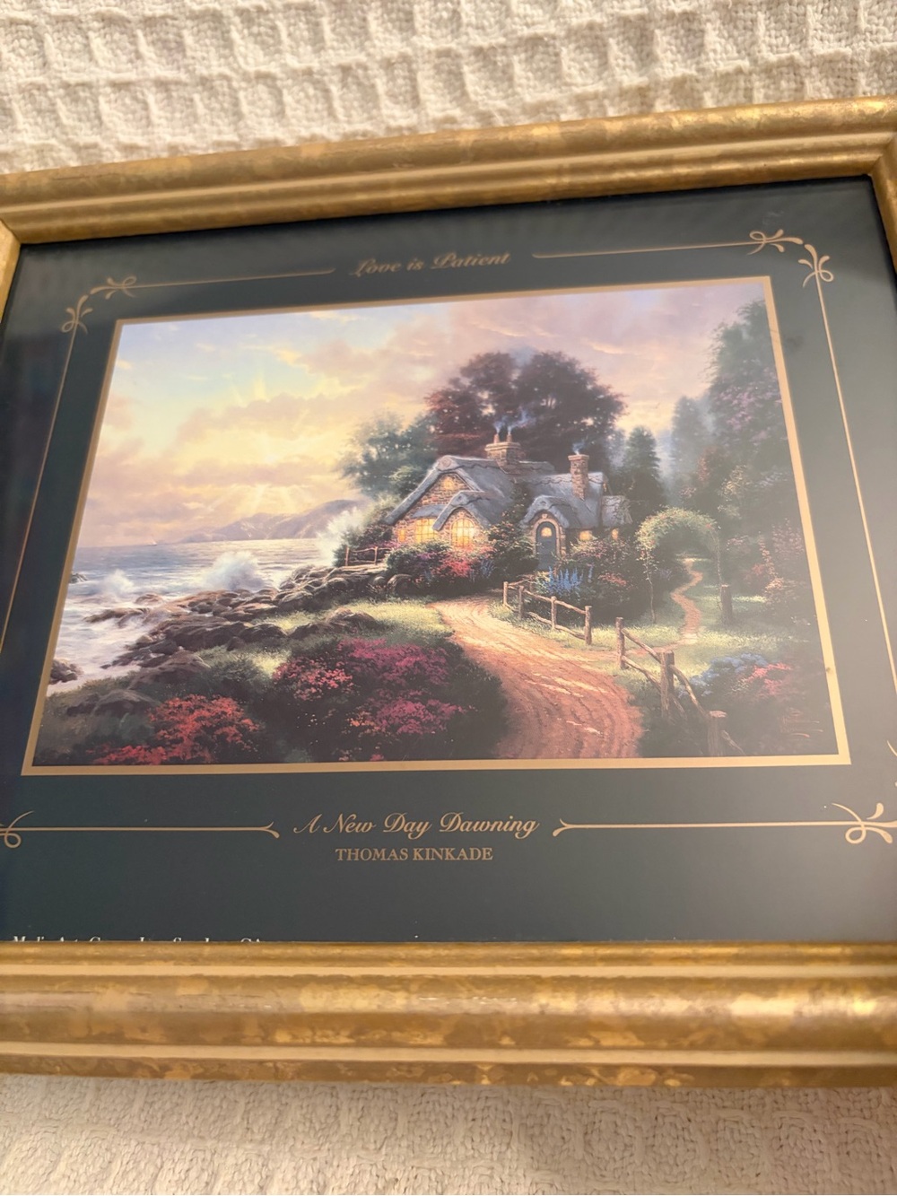 Thomas Kinkade Set Of 2 Framed & Matted Prints in Gold Frames - Picture 3 of 7